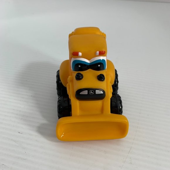 ERTL John Deere Barney Backhoe Yellow Plastic Vehicle 3" Toy - Picture 3 of 8
